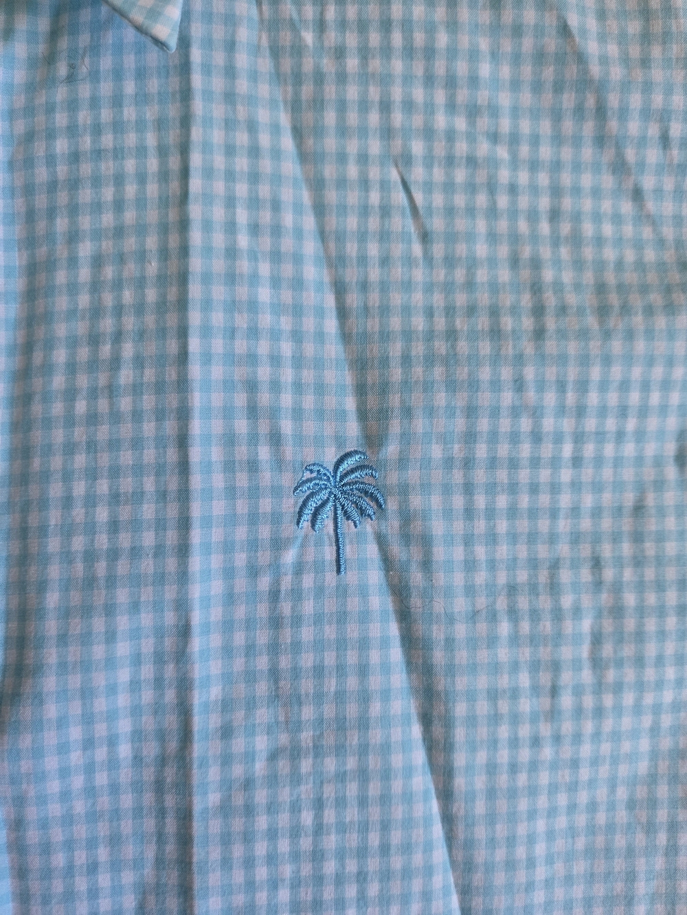 Lilly Pulitzer Light Blue Check Fitted Button Down 10 - Picture 4 of 9